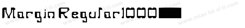 Margin Regular1000字体转换